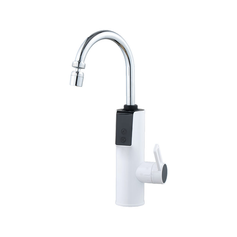 SS-09-34 Grifo eléctrico de agua caliente de acero inoxidable, grifo termostático con protección contra fugas de agua