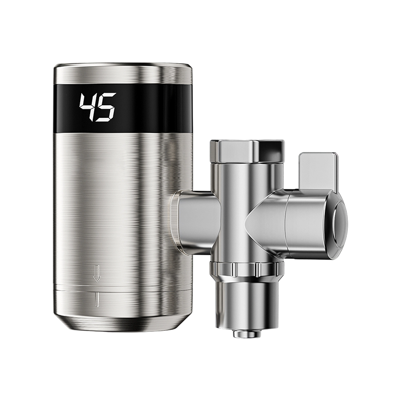 BSJ-04-34 Grifo de agua caliente instantáneo con pantalla LED de acero inoxidable, conexión rápida, calentador de agua eléctrico instantáneo