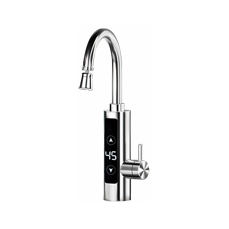 BSDF-01X-34 Grifo eléctrico de agua caliente de acero inoxidable anti-secado, calentador de agua instantáneo digital